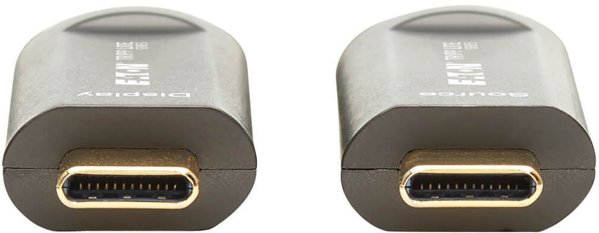 Kabel USB Eaton Eaton Tripp Lite Series USB-C to USB-C Plenum-Rated Fiber Active Optical Cable (AOC) - 4K 60 Hz, HDR, 4:4:4, M/M, Black, 30 m - USB-Kabel - 24 pin USB-C (M) zu 24 pin USB-C (M) - USB 3.0 - 30 m - Plenum, Active Optical Cable (AOC), Unterst