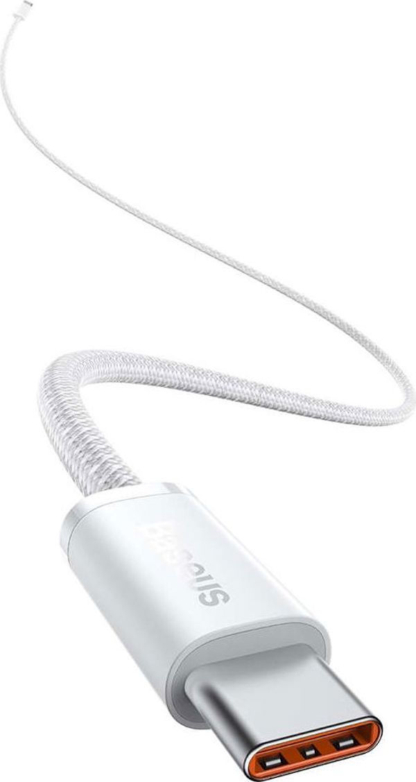 Καλώδιο USB Baseus USB-C - USB-C 1 μέτρο Λευκό (BSU3013WHT)