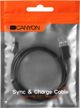Kabel USB Canyon USB-A - 1 m Czarny (CNE-USBM1B)