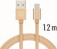 Καλώδιο USB Swissten USB-A σε Micro-B, 1.2m, Χρυσό