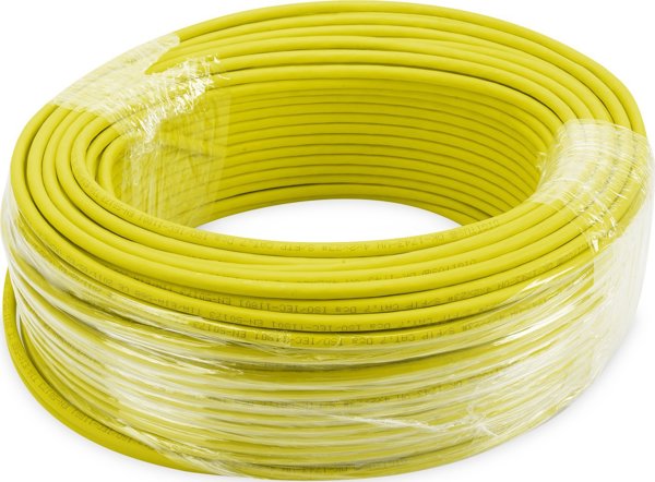 DIGITUS Καλώδιο Δικτύου S/FTP Cat 7A LS0H, 10 GBit, 1500 MHz, Κίτρινο, 100m - DK-1743-A-VH-1