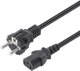 Manhattan καλώδιο τροφοδοσίας Μαύρο 5 μ CEE7/7 IEC C13