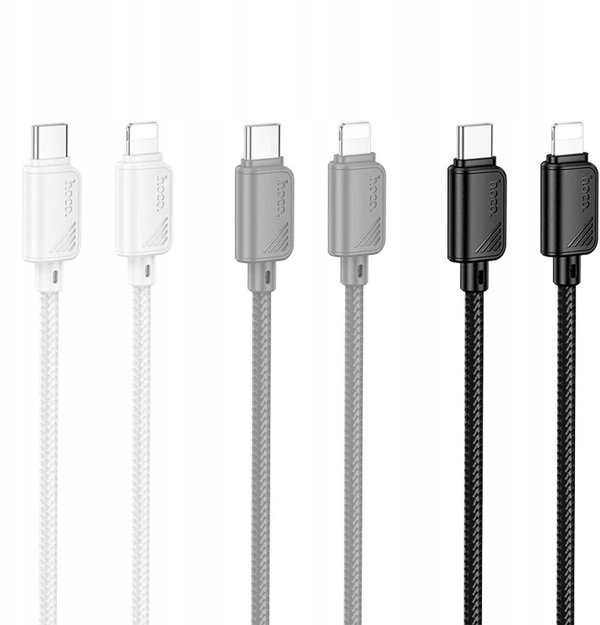 Kabel USB C do Lightning Hoco PD 27W 1 m X113 czarny