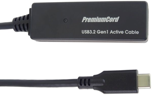 Kabel USB PremiumCord PREMIUMCORD USB-C repeater a prodlužovací kabel Male-Female, 5Gbps 5m
