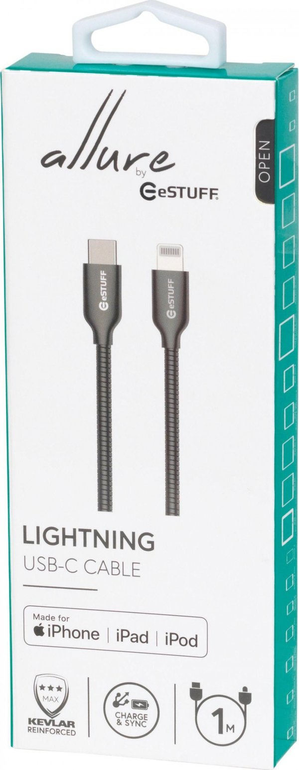 Καλώδιο USB eStuff USB-C - Lightning 1 μ. Καφέ (ES602160)