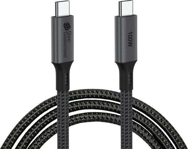 Kabel USB Good Connections USB-C - USB-C 0.5 m Grafitowy (2402-T005A)