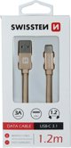 Kabel USB Swissten USB-A - micro-B 1.2 m Czerwony (71521207)