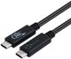 Kabel USB MicroConnect USB-C - USB-C 1 m Czarny (ECO-USB3.2CC1)