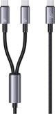 Καλώδιο Usams Sufeng 2σε1 2xUSB-C 72W 1.2m, Καλώδιο Φόρτισης & Δεδομένων από Κράμα Αλουμινίου (US-SJ740)