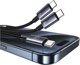 Καλώδιο Usams Sufeng 2σε1 2xUSB-C 72W 1.2m, Καλώδιο Φόρτισης & Δεδομένων από Κράμα Αλουμινίου (US-SJ740)
