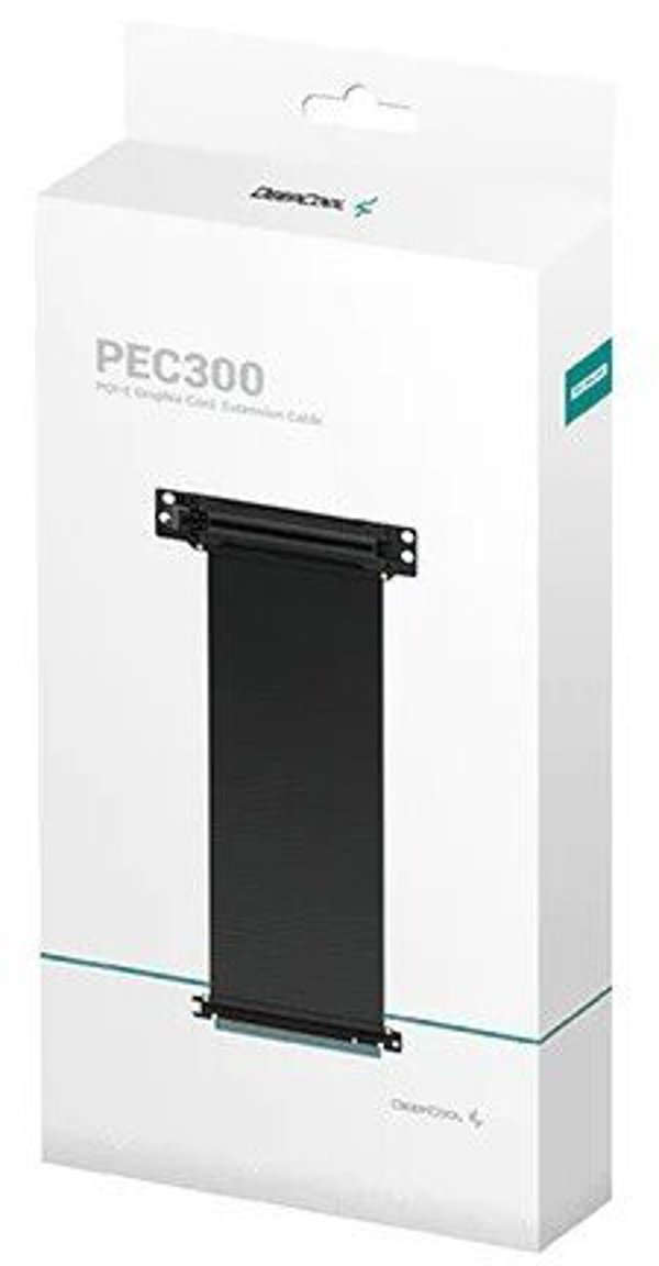 Deepcool PEC-300 Καλώδιο Riser VGA PCI-E 16x, 300mm, Μαύρο