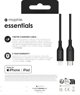 Mophie Essentials Καλώδιο USB-C σε Lightning 1m - Μαύρο