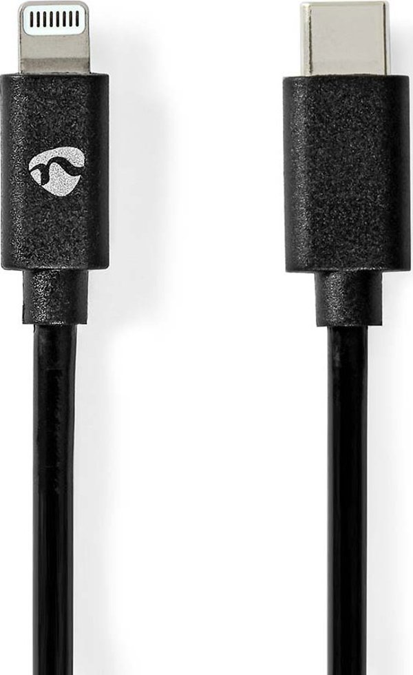 Kabel Nedis Nedis CCGP39650BK10 kabel Lightning 1 m Czarny
