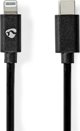 Kabel Nedis Nedis CCGP39650BK10 kabel Lightning 1 m Czarny