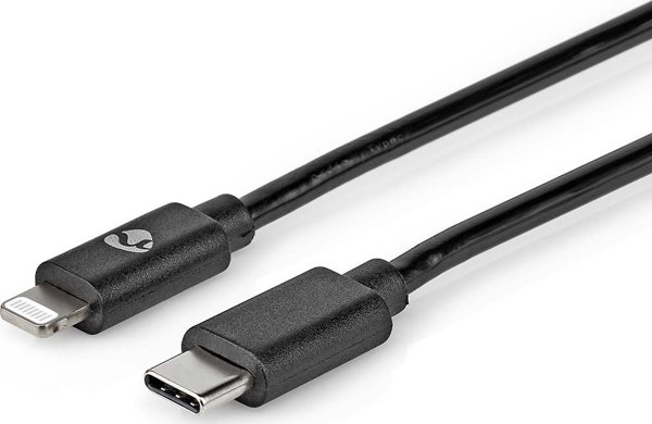 Kabel Nedis Nedis CCGP39650BK10 kabel Lightning 1 m Czarny
