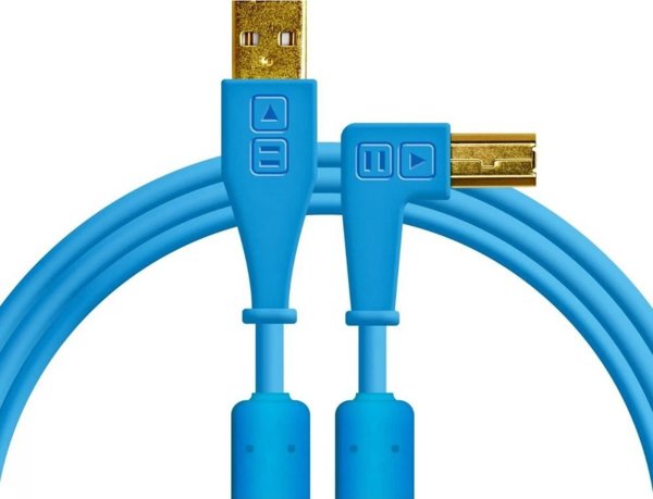 Καλώδιο USB DJ TECHTOOLS Chroma 1.5 m μπλε λυγιστό