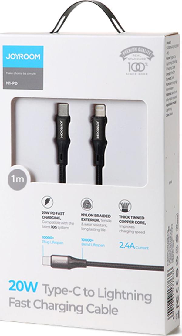 Kabel USB Joyroom USB-C - Lightning 1 m Czarny (6941237177629)