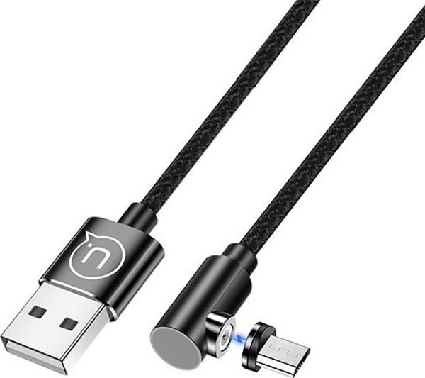 Kabel USB Usams USB-A - microUSB 1 m Czarny (63290)