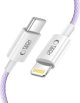Καλώδιο USB Tech-Protect USB-C - Lightning 1 m Μωβ (5906302380930)