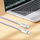 Καλώδιο USB Tech-Protect USB-C - Lightning 1 m Μωβ (5906302380930)