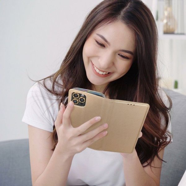 Θήκη Kabura Smart Case βιβλίο για SAMSUNG A12 χρυσό