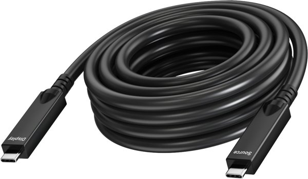 Καλώδιο Vision USB-C σε USB-C, USB 3.2, 3A, 4K 60Hz, 15m, Μαύρο