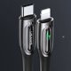 Καλώδιο Usams US-SJ518 USB-C σε Lightning 20W PD, Πλεκτό με Smart Power-off, 1.2m, Μαύρο