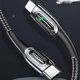 Καλώδιο Usams US-SJ518 USB-C σε Lightning 20W PD, Πλεκτό με Smart Power-off, 1.2m, Μαύρο