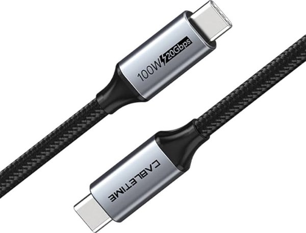 Kabel USB Extra Digital USB-C - USB-C 1 m Czarny (CA913312)