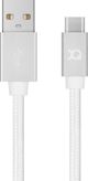 Kabel USB Xqisit USB-A - USB-C 1.8 m Bialy (112199)