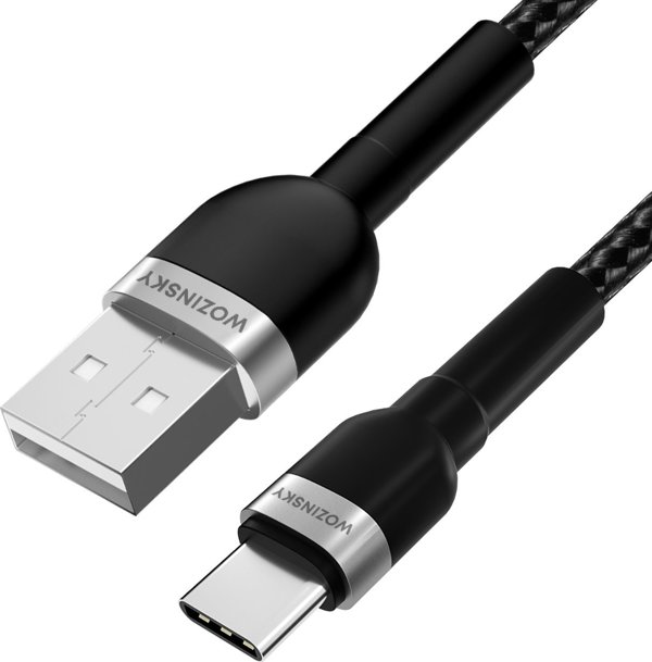 Wozinsky USB-A - USB-C καλώδιο USB 2 m Μαύρο (5907769308727) 13804525 5907769308727