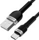 Wozinsky USB-A - USB-C καλώδιο USB 2 m Μαύρο (5907769308727) 13804525 5907769308727