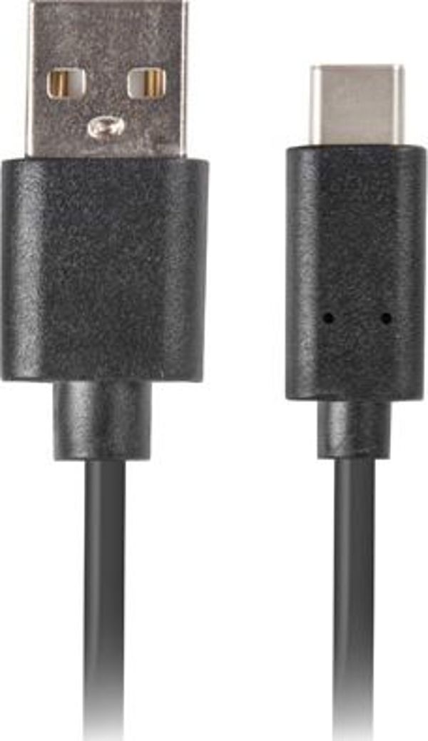 Kabel USB Lanberg USB-A - 1 m Czarny (CA-USBO-31CU-0010-BK)