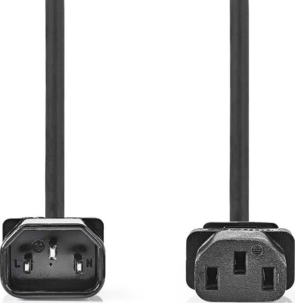 Kαλώδιο τροφοδοσίας Nedis CEGL10500BK20 2 μέτρα
