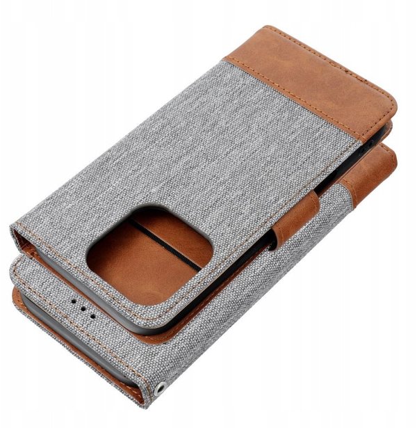 Θήκη Βιβλίο JEANS για IPHONE 16 Plus γκρι