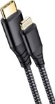Καλώδιο NoName USB-C σε Lightning 1.2m, Αρσενικό - Αρσενικό, Γκρι