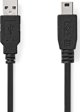 Kabel USB Nedis USB-A - miniUSB-B 3 m Czarny (CCGL60300BK30)