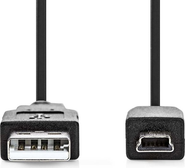 Kabel USB Nedis USB-A - miniUSB-B 3 m Czarny (CCGL60300BK30)