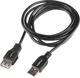 Kabel USB Lanberg USB-A - USB-A 1.8 m Czarny (CA-USBE-15CU-0018-BK)