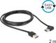 Kαλώδιο USB Delock γωνιακός επεκτάτης USB-A 2m (83465)