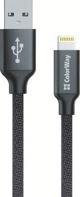 Καλώδιο USB ColorWay USB-A - Lightning 1 m Μαύρο (CW-CBUL004-BK)