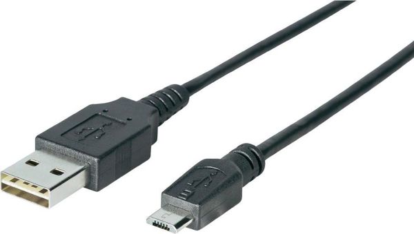 Kabel USB Sharkoon USB-A - microUSB 2 m Czarny (4044951015498)