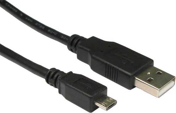 Kabel USB Sharkoon USB-A - microUSB 2 m Czarny (4044951015498)