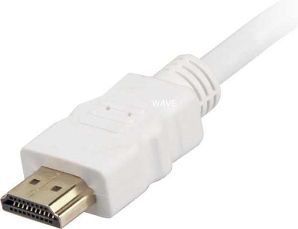 Kabel Sharkoon HDMI HDMI 1m bialy