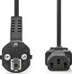 Kabel zasilajacy Nedis CEGL10000BK30 czarny 3m CEE7/7 C13
