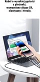 Usams Καλώδιο 4 σε 1 US-SJ739 Sufeng, 2xUSB-C/Lightning/MicroUSB, 15W, 1.2m, Αλουμίνιο