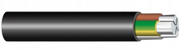 Kabel energetyczny YAKXS 1x240mm2 0,6/1KV aluminium PVC czarny