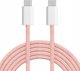 Kruger&Matz Καλώδιο USB-C σε USB-C, 60W, 1m, Ροζ