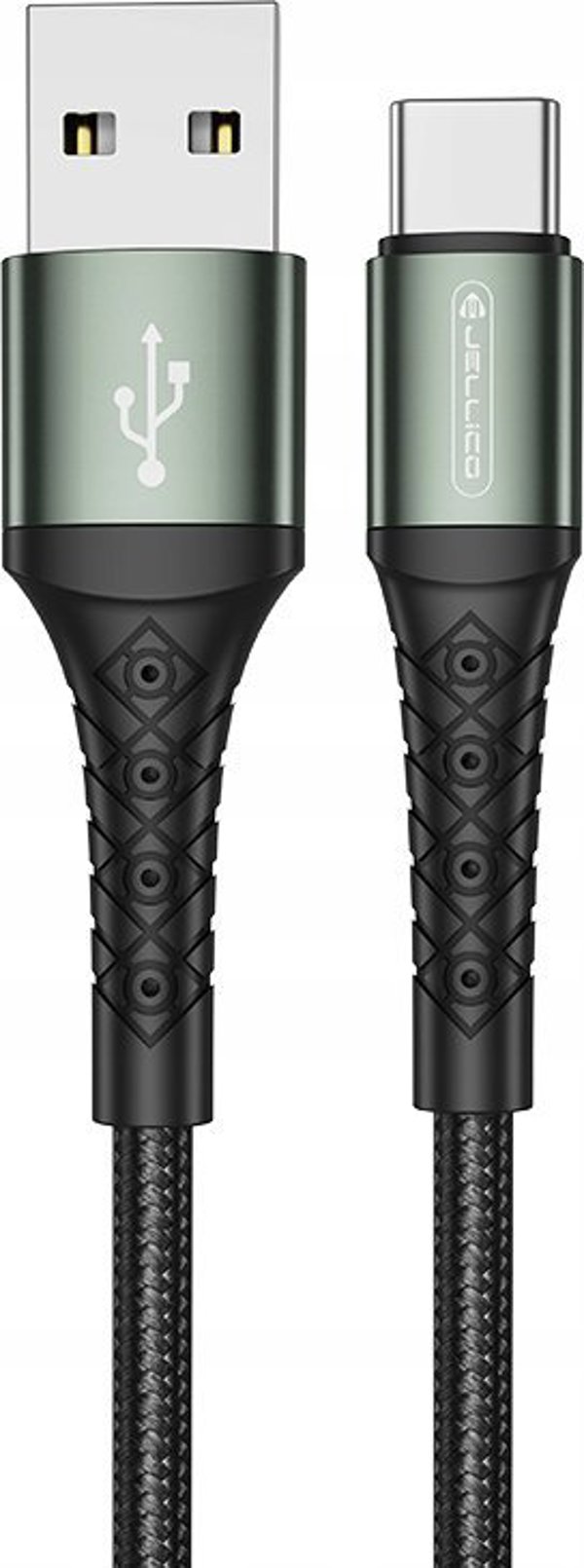 Kabel USB Jellico USB-A - microUSB 2 m Czarny (6974929202866)