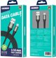 Kabel USB Jellico USB-A - microUSB 2 m Czarny (6974929202866)